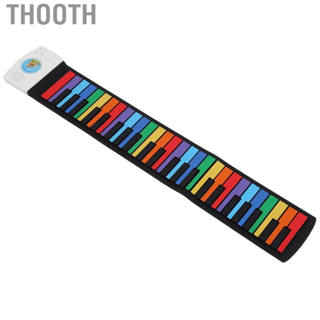 Thooth Piano Silicone 49 Keys Roll Up Keyboards Hand Education