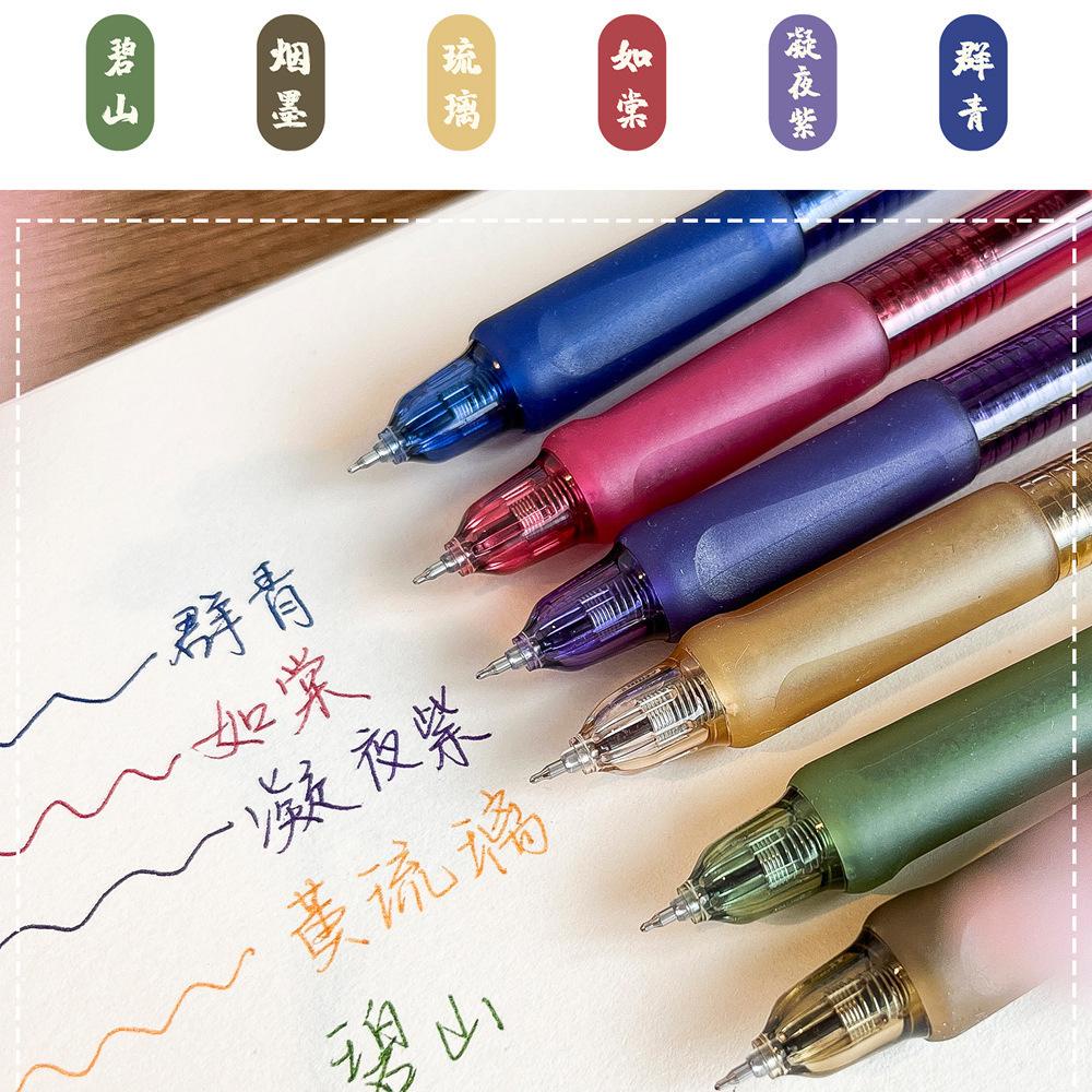 Bút gel Mura-8913 phiên bàn màu sắc retro