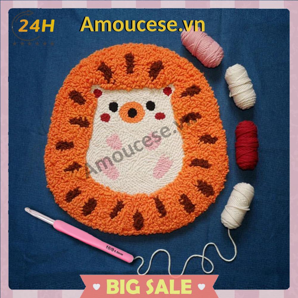 Bộ 8 Kim Móc Len Bằng Nhôm Làm Thủ Công diy