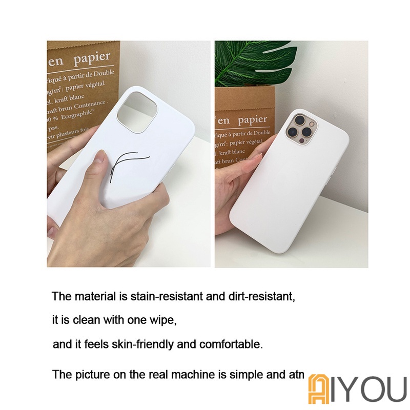 Silicone lỏng màu trắng đen cổ 15 pro max thích hợp 14 pro max vỏ điện thoại 13 pro vỏ bảo vệ 12 chống rơi 11 viền toàn bộ