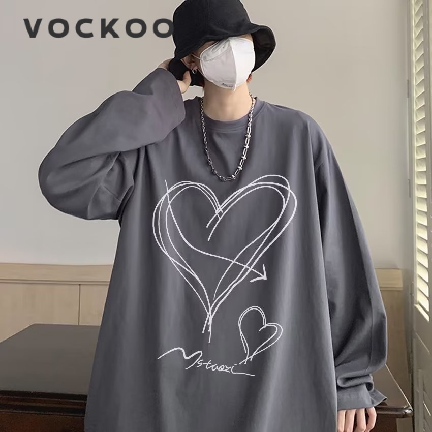 Áo sweater VOCKOO C90AJA7 36Z230909 DS230808 dài tay phong cách Hàn Quốc thời trang cao cấp 2023 dành cho nam và nữ