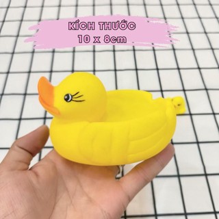Đồ chơi đàn vịt mẹ và con, có còi kêu
