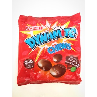Kẹo Dynamite Chews Choco Mint Candy /Kẹo Nhai đỏ chocolate 3 viên Hương Bạc Hà