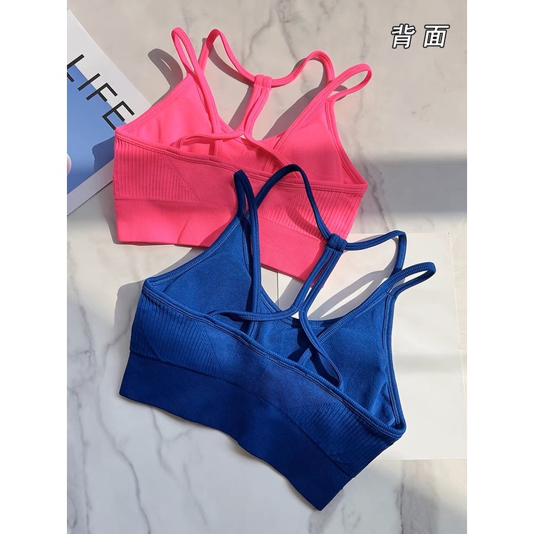 OLALA LEISURE Áo Ngực Thể Thao Chống Sốc Màu nude Phong Cách Âu Mỹ