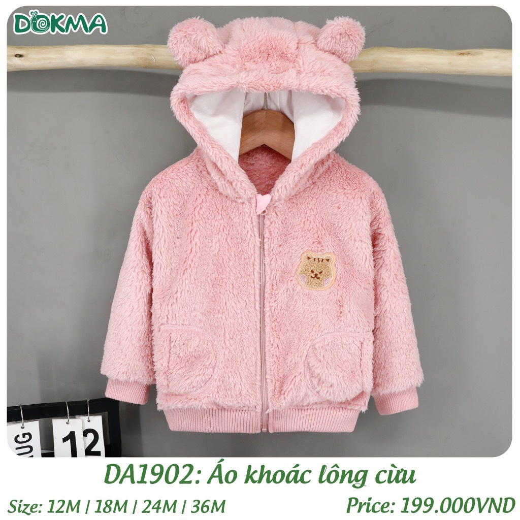 Áo khoác lông Dokma cho bé trai bé gái