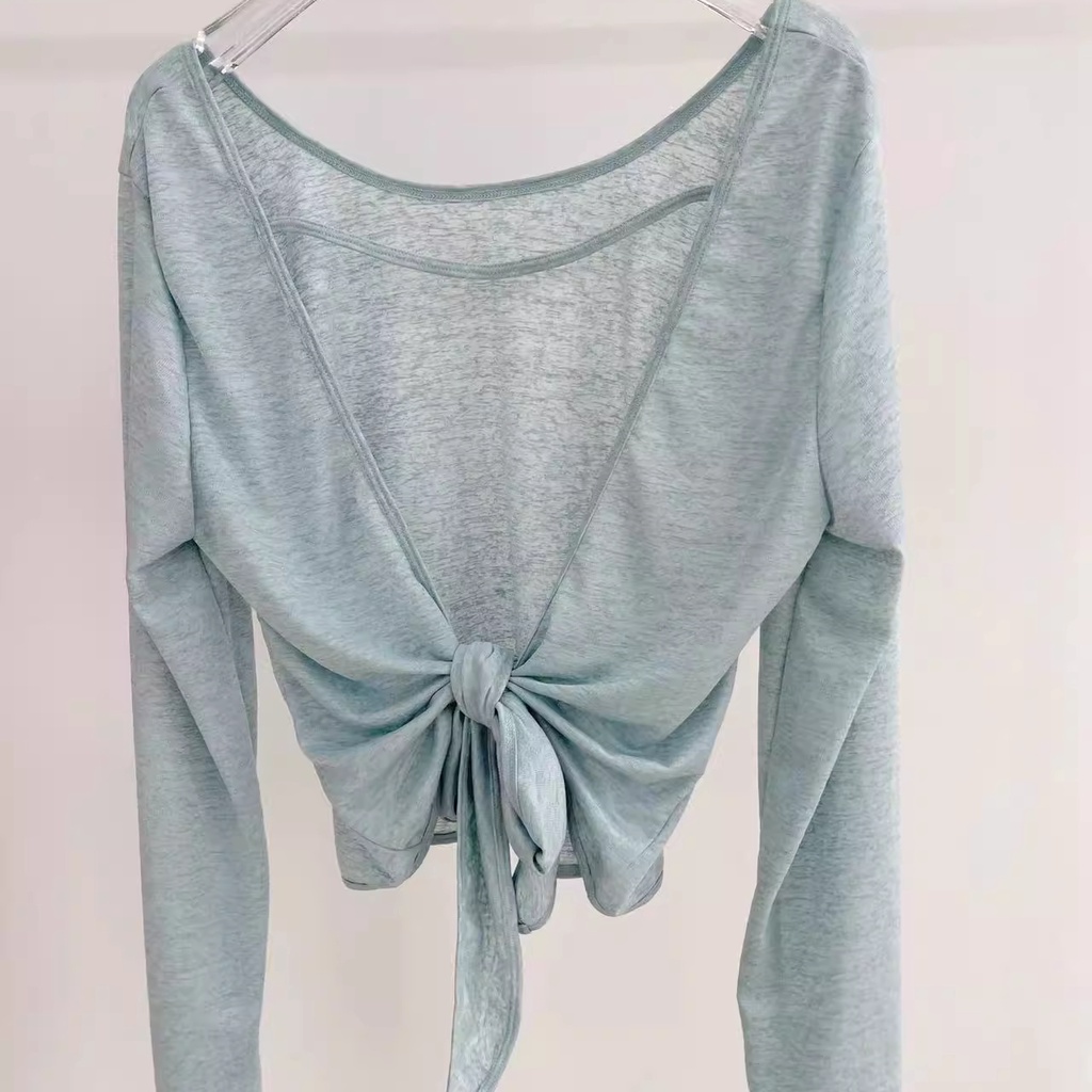 Áo Thun Thể Thao Tay Dài Nhuộm Màu Nhanh Khô Thời Trang Cho Nữ