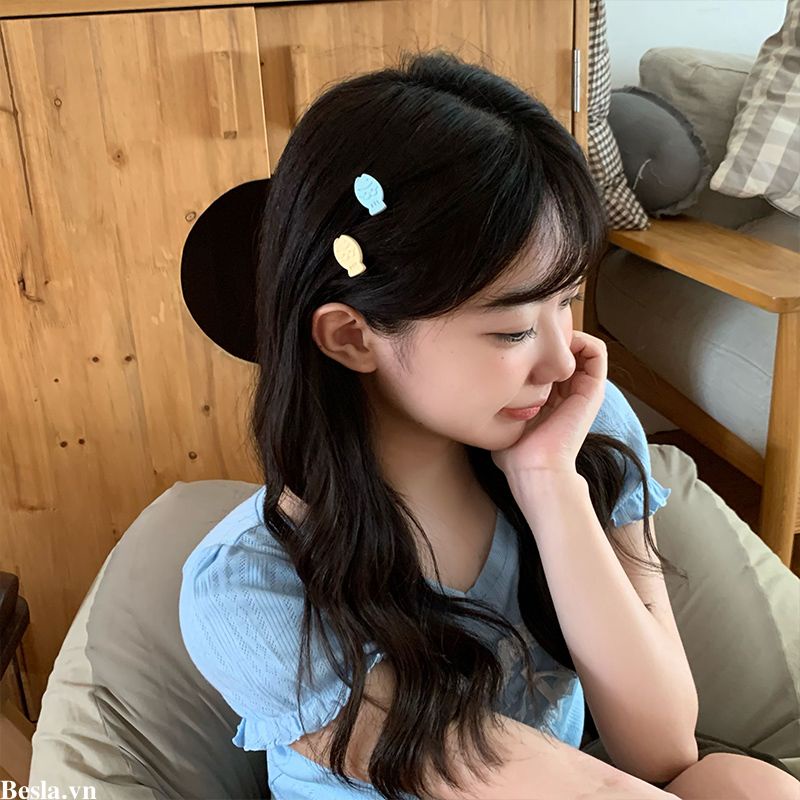 👑Kẹp Tóc Hình Hoạt Hình mini Dễ Thương Dành Cho Nữ
