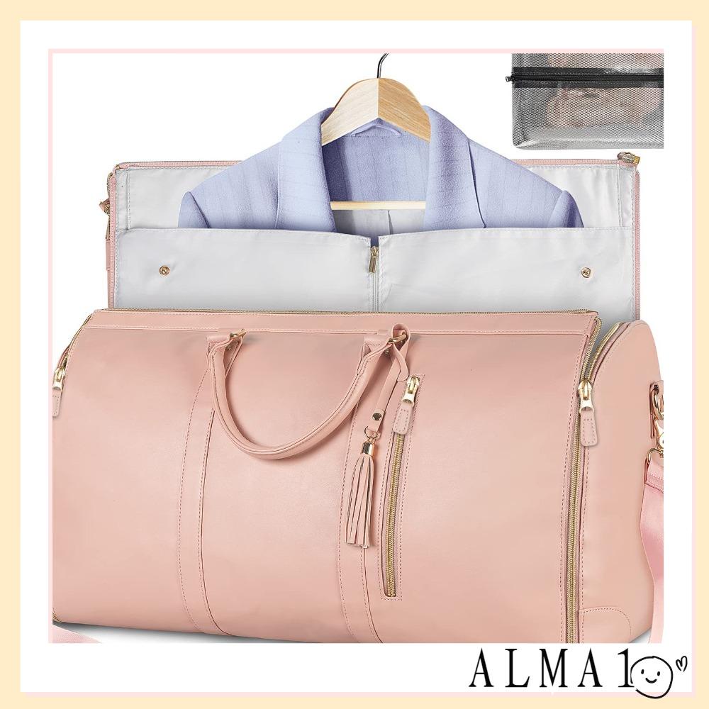 Alma Túi Xách Du Lịch Bằng Da pu Sức Chứa Lớn Có Thể Gấp Gọn Tiện Dụng Cho Nữ