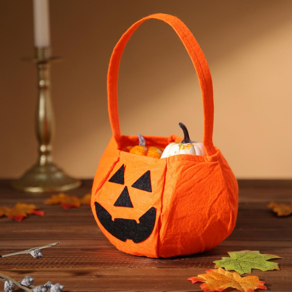 Túi Xách Họa Tiết Bí Ngô / Ma Hoạt Hình Phong Cách halloween Cho Bé
