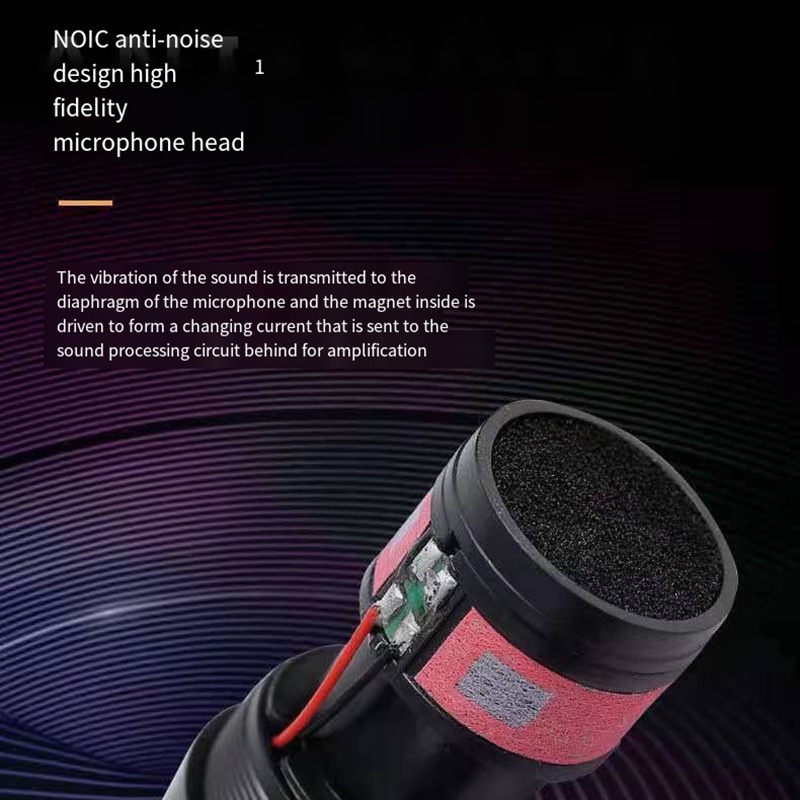 Micro Có Dây Chuyên Nghiệp Đầu Cắm 3.5 / 6.5mm Cho karaoke Livestream ktv - YKD