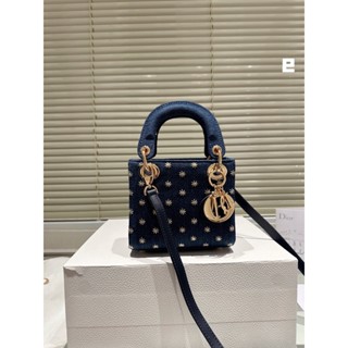  Túi Xách Đeo Chéo Chất Liệu denim Thời Trang Cho Nữ  Kèm Hộp  