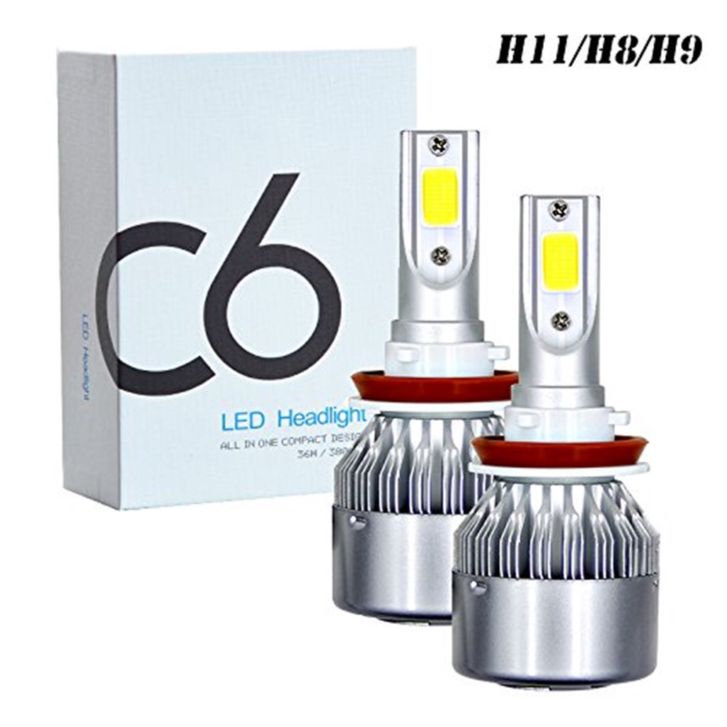 Đèn Pha led c6 h4 h7 h11 9005 36w Chất Lượng Cao Cho Xe Hơi