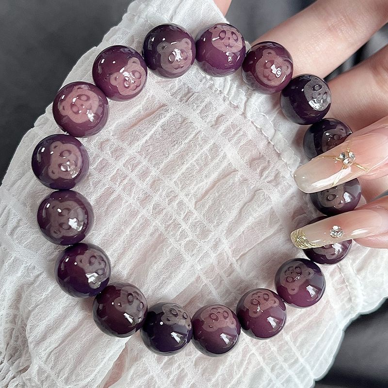 Jindaiyuan vermilion Vòng Đeo Tay Đá Cát Bồ Đề Phật Giáo Chính Hãng Cho Nam Và Nữ