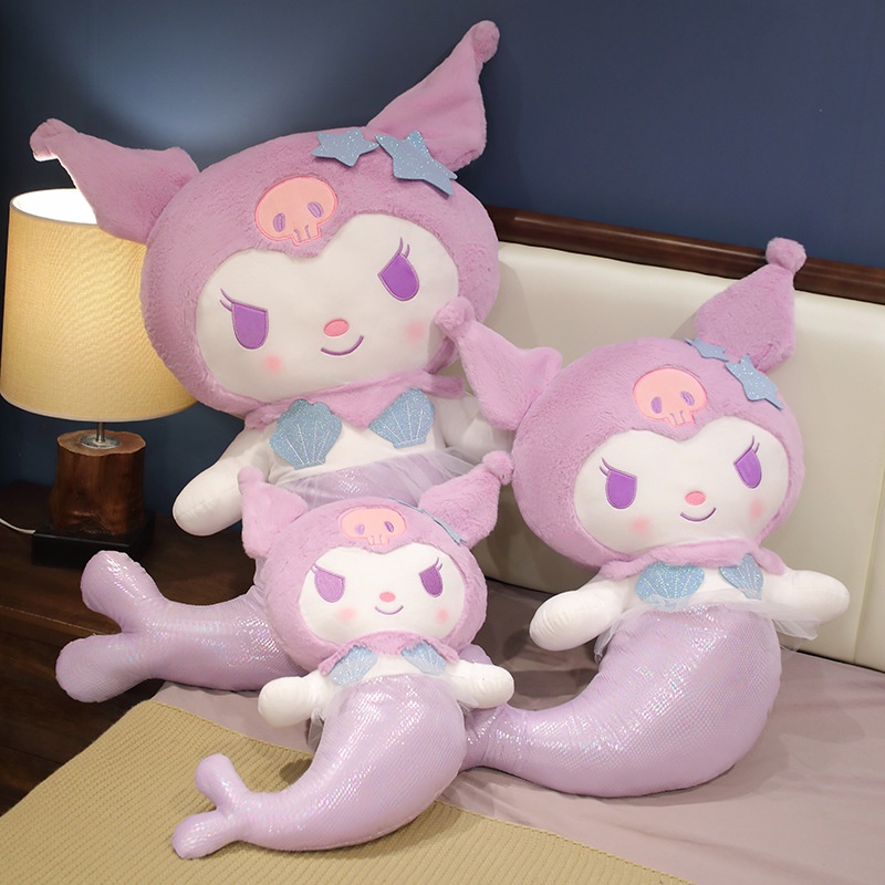 Thú Nhồi Bông gp41 65cm Hình sanrio Nàng Tiên Cá hello kitty kuromi melody Dễ Thương Trang Trí Nhà Cửa pg41
