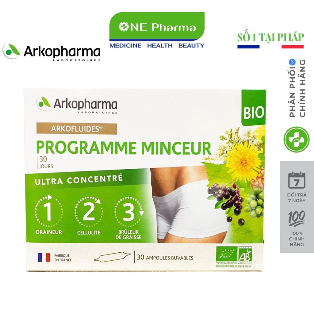 Arkopharma Pharmekal Programme Minceur hỗ trợ giảm cân 3 tác động