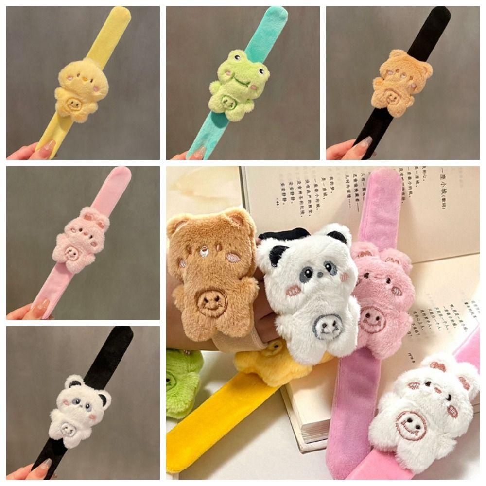 Sweetjohn Vòng Đeo Tay Đồ Chơi Thú Nhồi Bông Gấu Thỏ Hoạt Hình Vui Nhộn