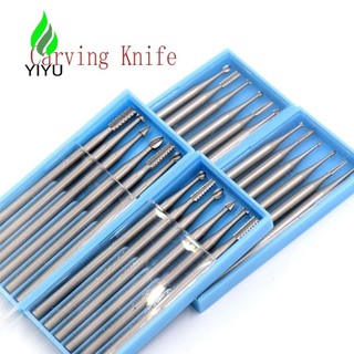 Yiyu bộ mũi khoan khắc gỗ bằng thép điêu khắc gỗ