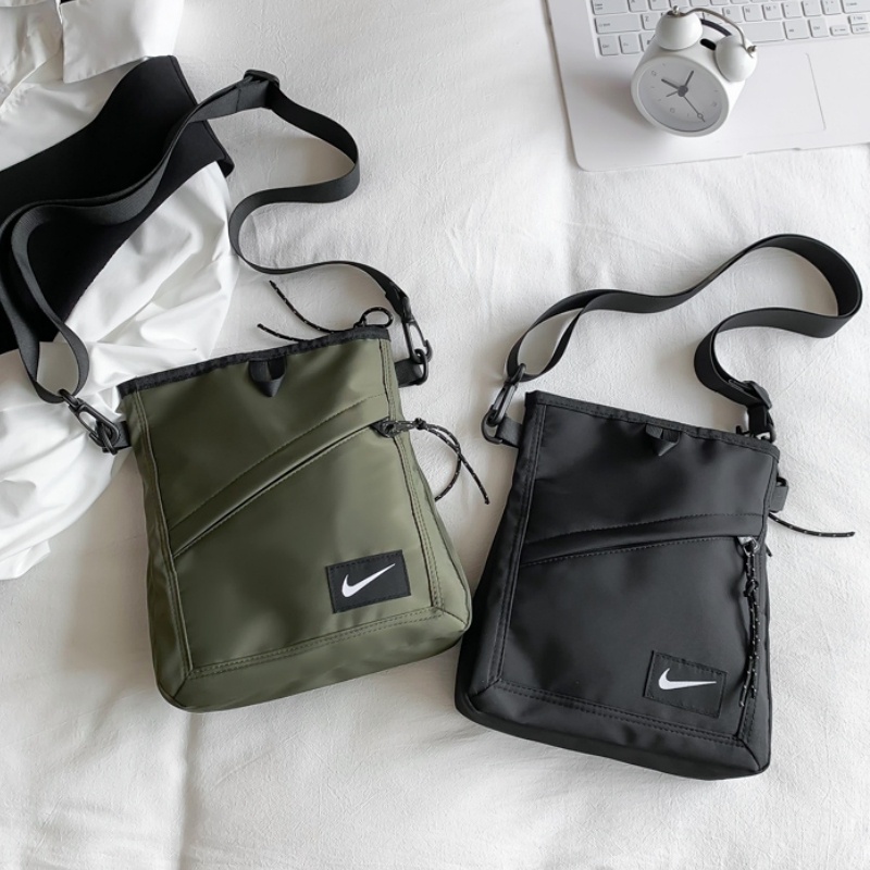 Nike Túi Đeo Chéo Hình Vuông Cỡ Nhỏ Bằng Vải Nilon Thêu Họa Tiết Thời Trang Sang Trọng Cho Nam