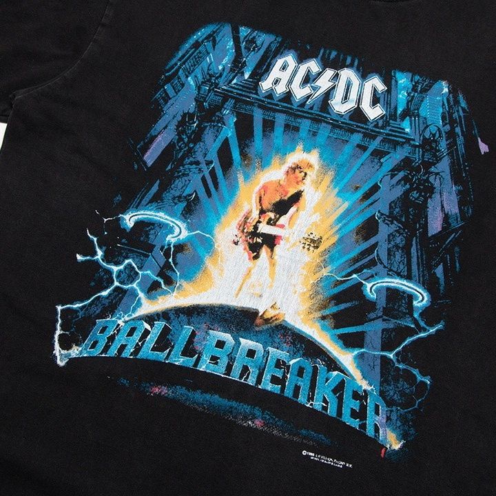 IQJM crazy rock cool portrait slogan printed short sleeve American high street retro tube woven loose T-shirt for men and women