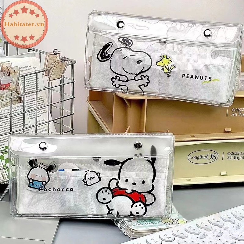 Túi Đựng Bút Bằng eva Trong Suốt Chống Nước Sức Chứa Lớn Họa Tiết Hoạt Hình Dễ Thương vn