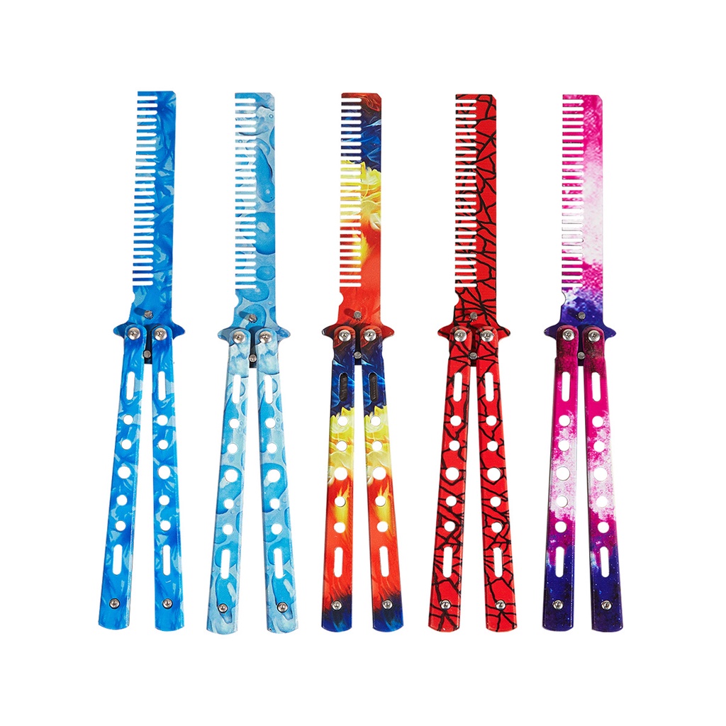 Lược Gấp Chải Tóc Hình Bướm Nhiều Màu Sắc Chuyên Nghiệp Cho salon