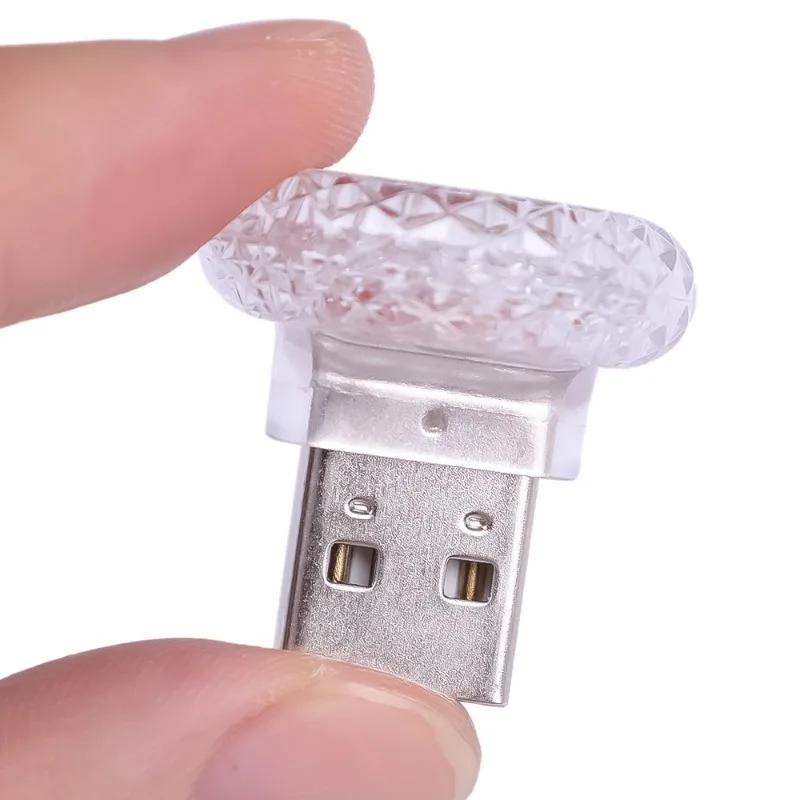 Đèn led usb mini Bằng pc Nhiều Màu Trang Trí Nội Thất Xe Hơi