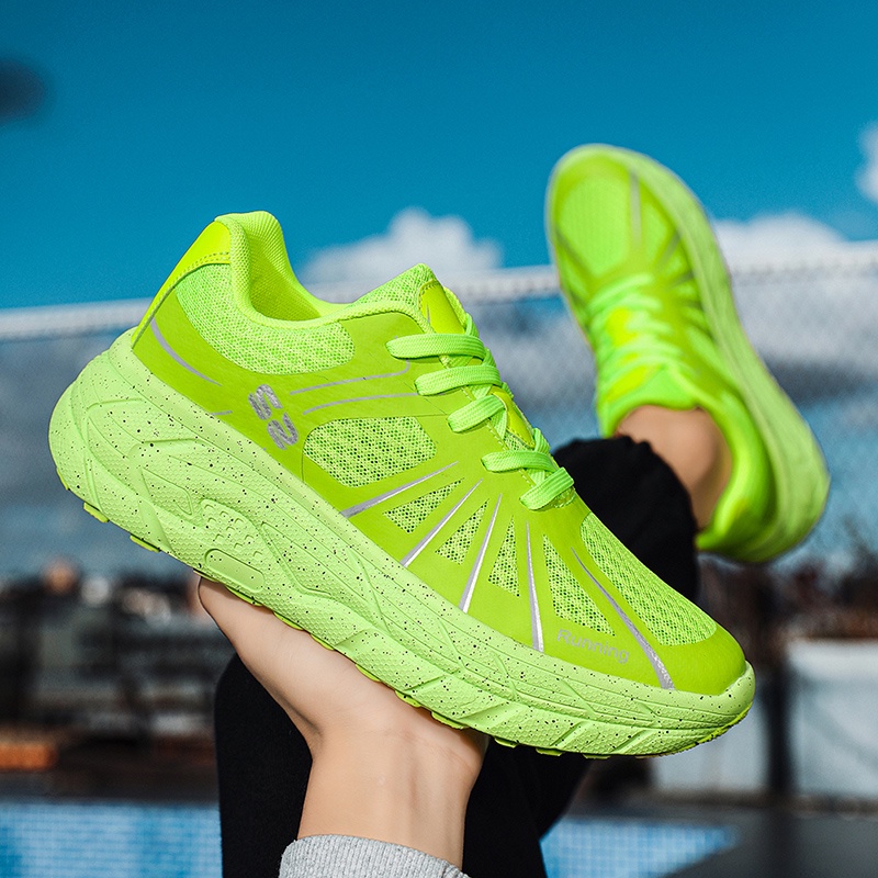 Running shoes Giày đôi Giày chạy marathon đường dài Giày thể thao giảm xóc nam và nữ Size 36-45