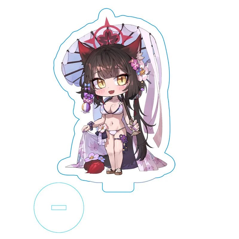 Mô hình Standee Anime Blue Archive trò chơi điện tử nhập vai chibi cute Phụ kiện trang trí để bàn góc học tập