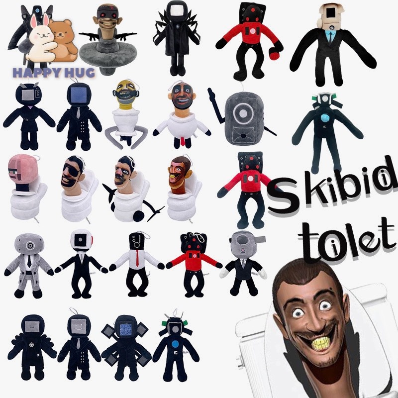 Gấu bông đồ chơi Skibidi Toilet Cameraman TV Man Titan Speakerman Siêu mới