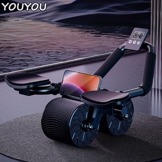 Youyou thiết bị bánh xe hỗ trợ tập cơ bụng đốt cháy mỡ thừa tự động