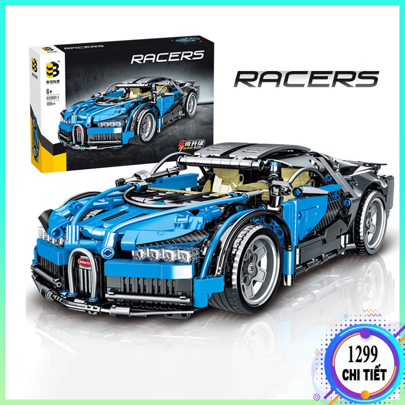 Bộ đồ chơi lắp ráp Lego xe đua Bugatti Chiron Limited TC1299, Xếp hình lego