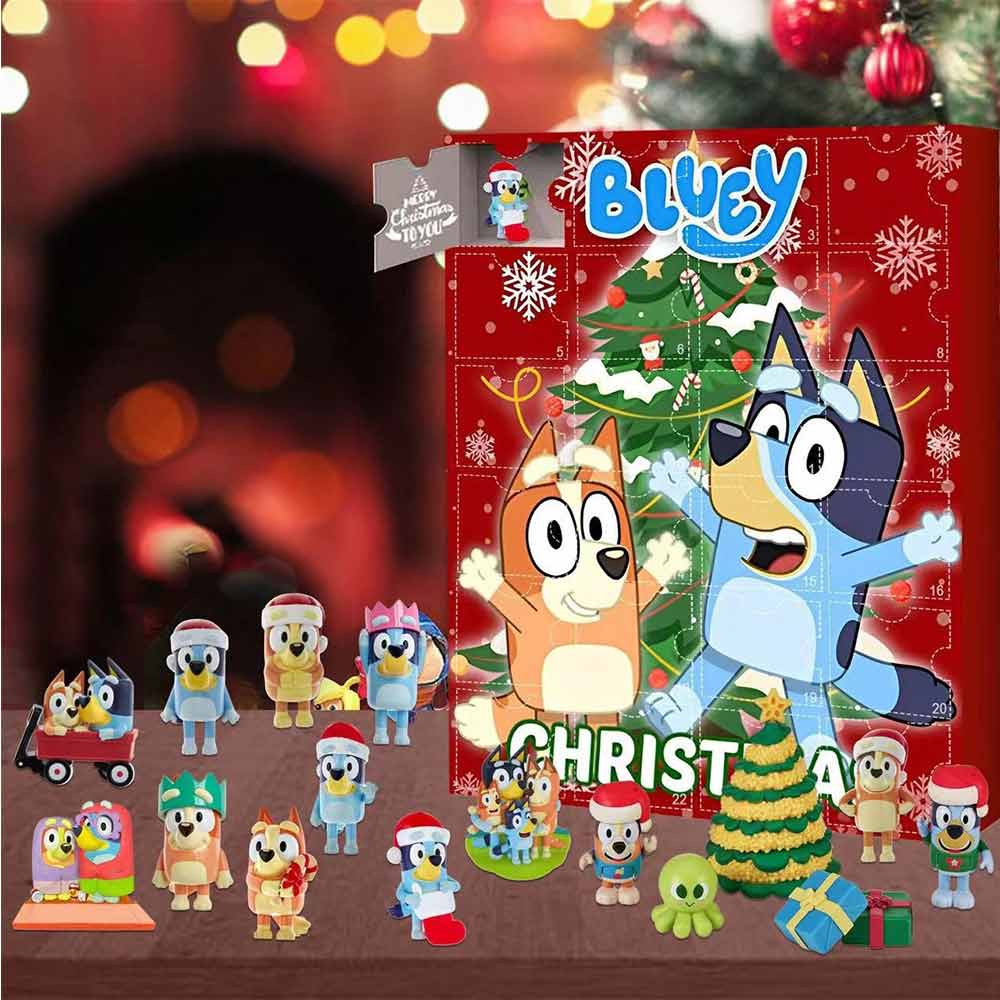 Christmas Bluey Advent Calendar Contains 24 Gifts Christmas Countdown Calendar