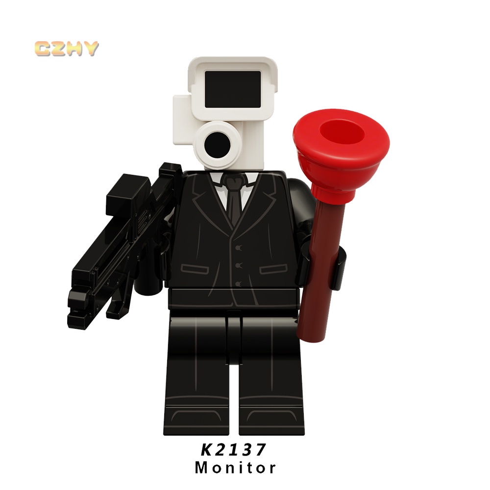 Xả kho Mô Hình Đồ Chơi Khối Xây Dựng Trò Chơi television person audio titan sound man skibidi toilet  tặng kèm xe