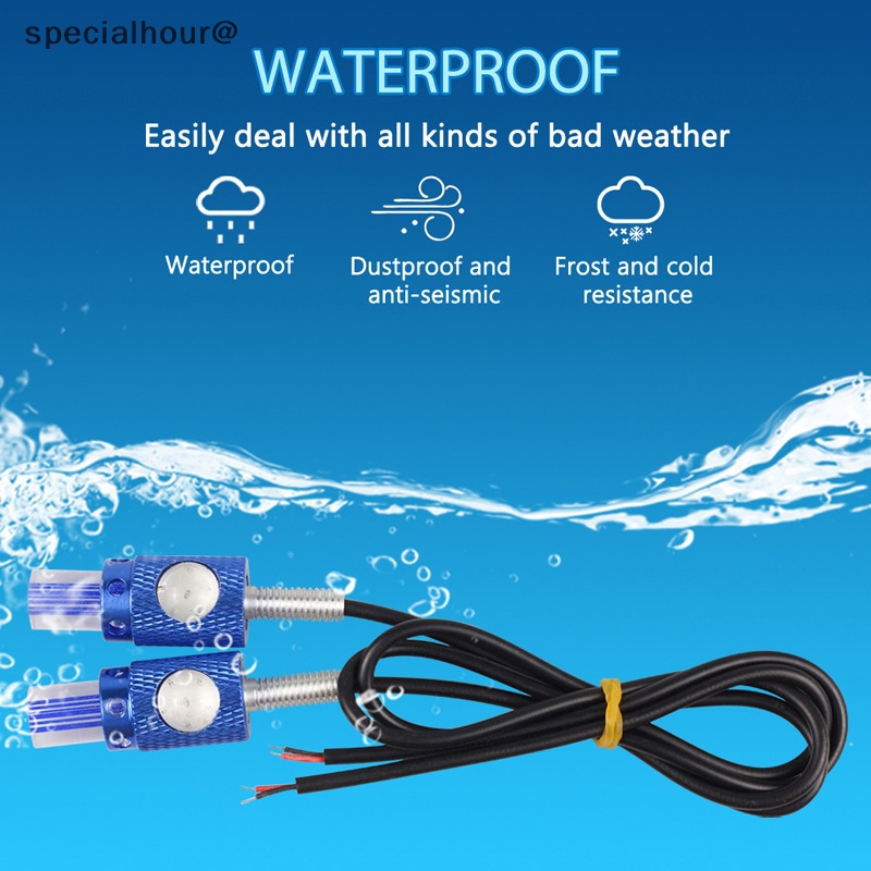 Đèn led Tín Hiệu dc 12v Ánh Sáng Trắng Độ Sáng Cao Chuyên Dụng Cho Xe Hơi / Xe Máy Mới