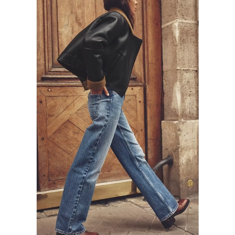 Zara Áo Khoác Lông Cừu Ấm Áp Thời Trang Thu Đông Cho Nữ 2949221