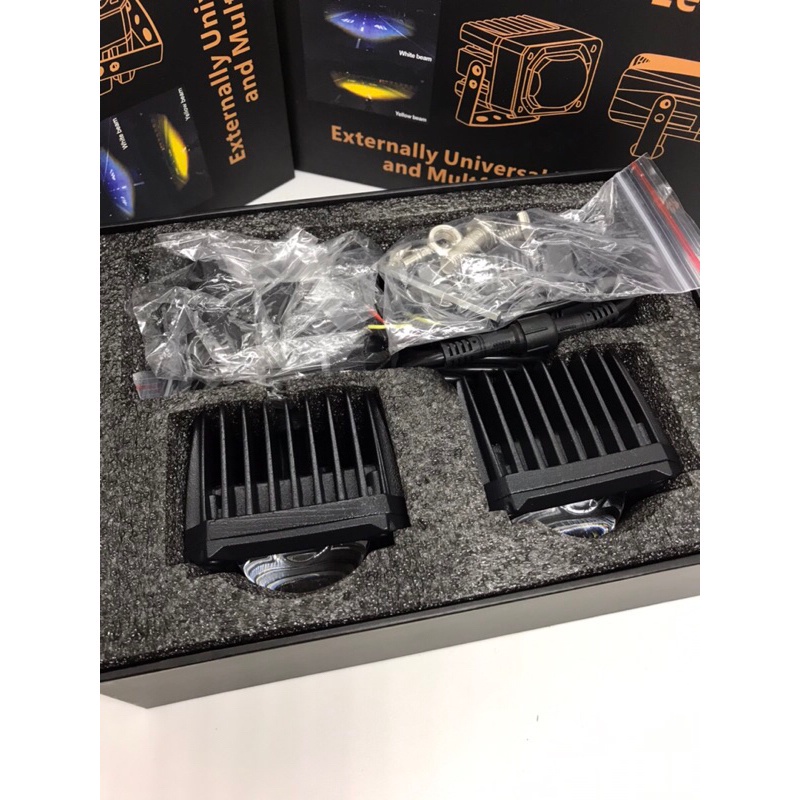 2pcs Derunlai 2 color led bi-light