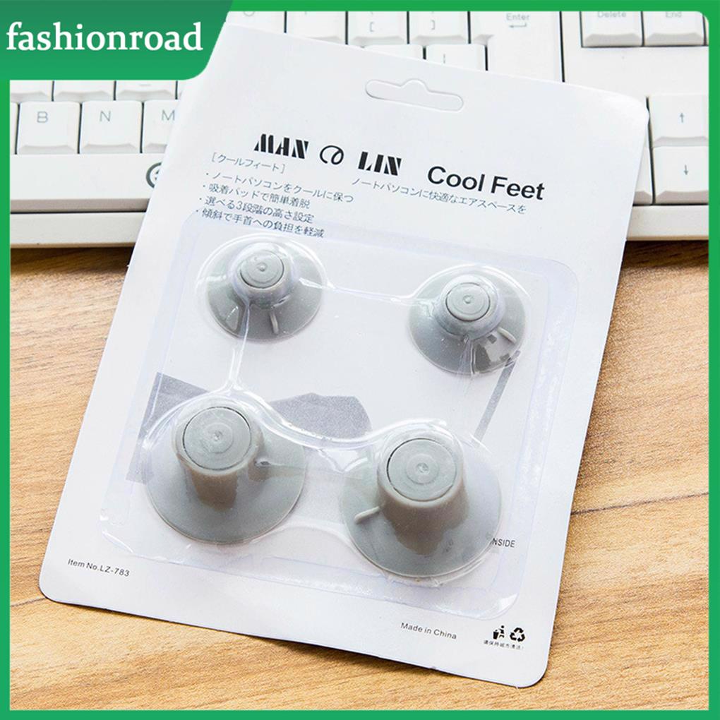 Set 4 Đế Hút Chân Không Làm Mát laptop Tiện Dụng