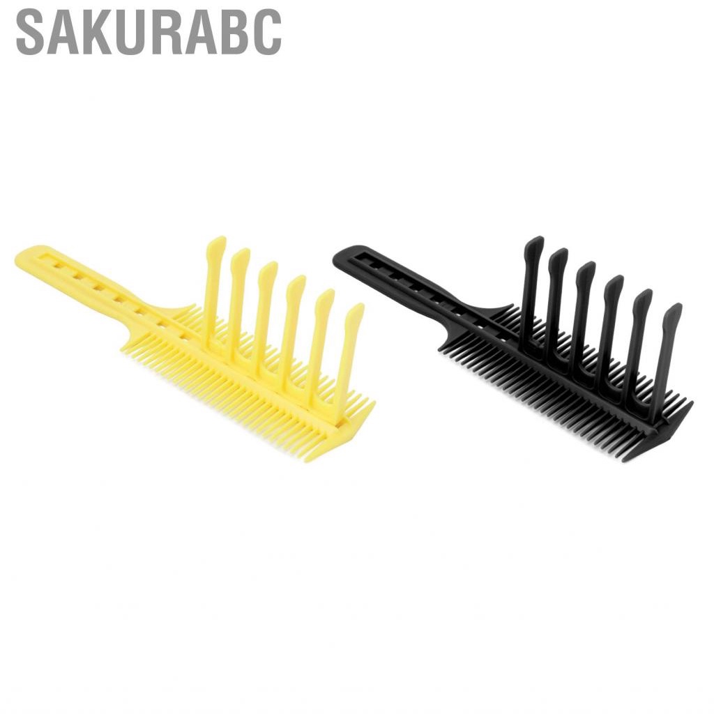Sakurabc Double Sided Guide Comb  Multi Purpose Hair Cut Wide Tooth Removable for Hairdresser Salon