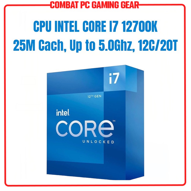 Bộ Vi Xử Lý CPU Intel Core i5 12600K | i7 12700K | i9 12900K | i9 12900KS Box NK & CTY