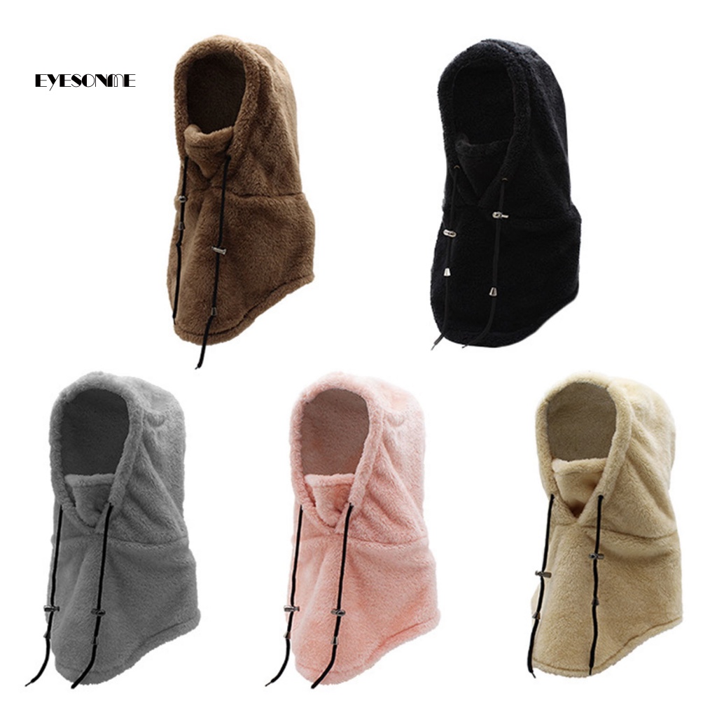 Khăn Choàng Che Mắt Chống Gió Giữ Ấm Mùa Đông Có Dây Rút Tùy Chỉnh Cho Trượt Tuyết balaclava cozy unisex