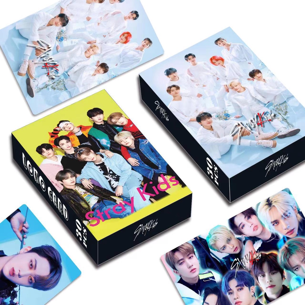 Hộp 30 Tấm Ảnh lomo Card felix i.n seungmin leeknow bangchan kpop straykids