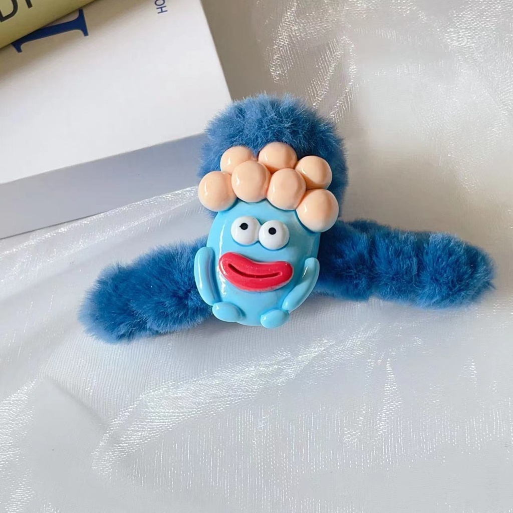 Kẹp Tóc Lông Nhung Dễ Thương Xinh Xắn Phong Cách Thời Trang Mùa Thu 2023