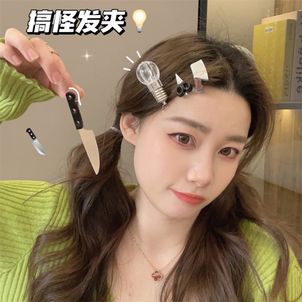 Kẹp Tóc Hình Bóng Đèn Phát Sáng Độc Đáo