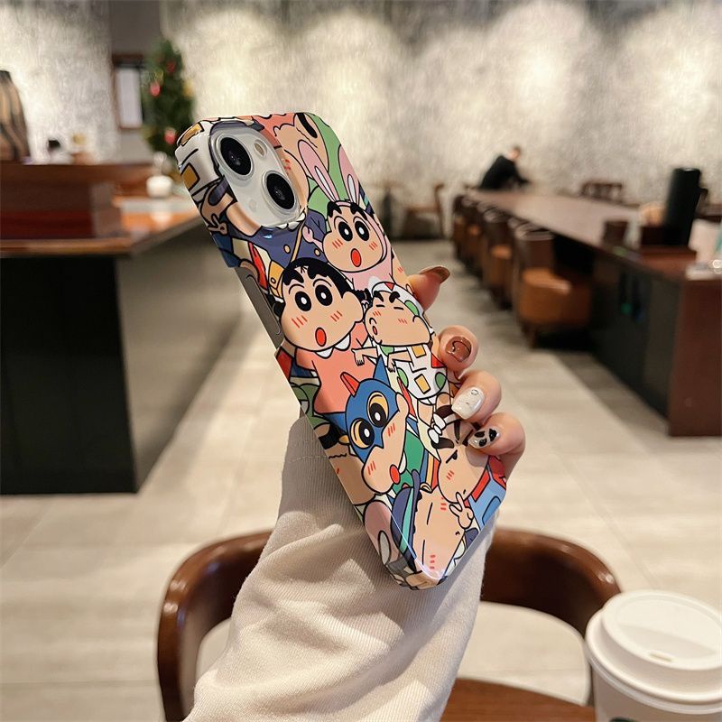 Điện Thoại Ốp Lưng Chống Sốc Hình Cậu Bé Bút Chì shin Cho iphone13 film 12promax 11 / / xsmax / xr / 8plus / x 14