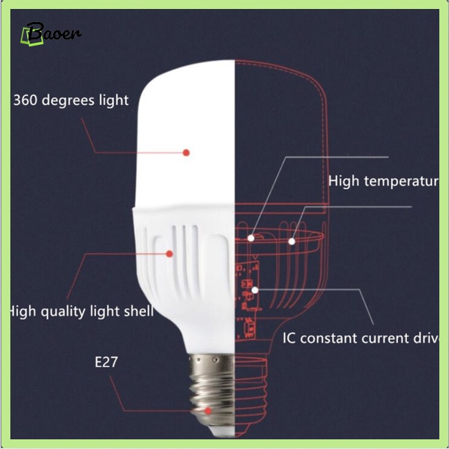 Bóng Đèn led e27 5-40w Góc Rộng 270 Độ 5w 10w 15w 40w 100W