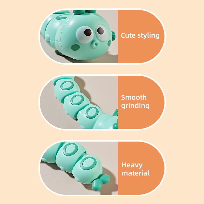 Dễ Thương Đồ Chơi Lên Dây Cót Hình Con Sâu Đáng Yêu Cho Thú Cưng jp3vn