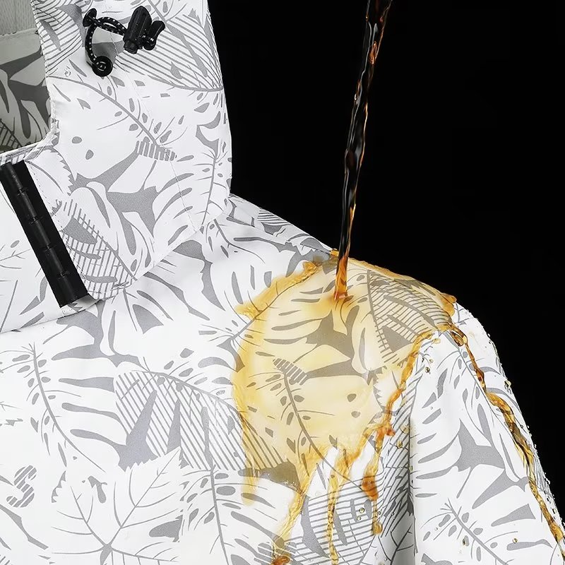 Hanlu Áo Khoác Tay Dài Có Nón In Họa Tiết Đơn Giản Chống Gió Chống Nước Thoải Mái Thời Trang Cho Nam