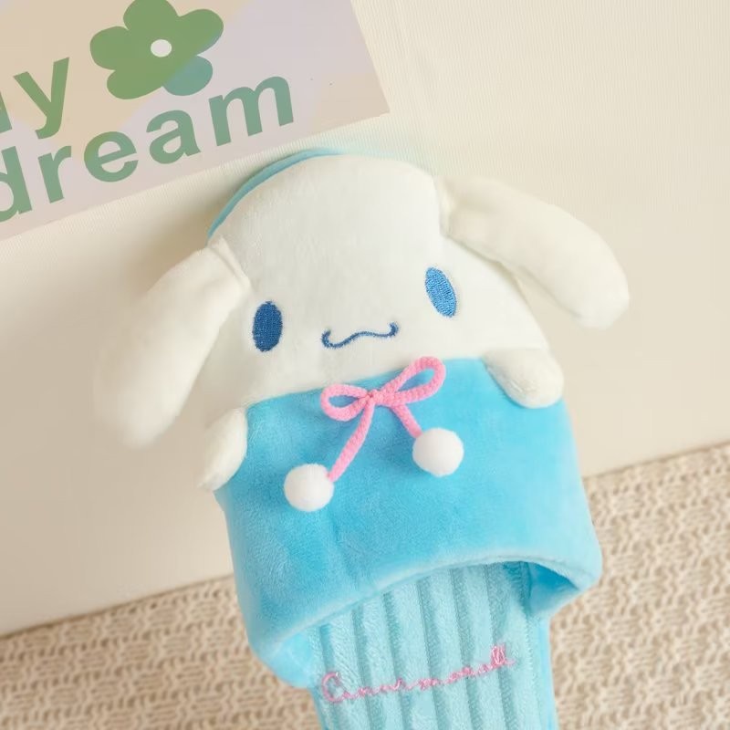 Ye sanrio Dép Bông Đi Trong Nhà Giữ Ấm Mùa Thu Đông Hình sanrio hello kitty kuromi melody pochacco Cho Bé Gái mop