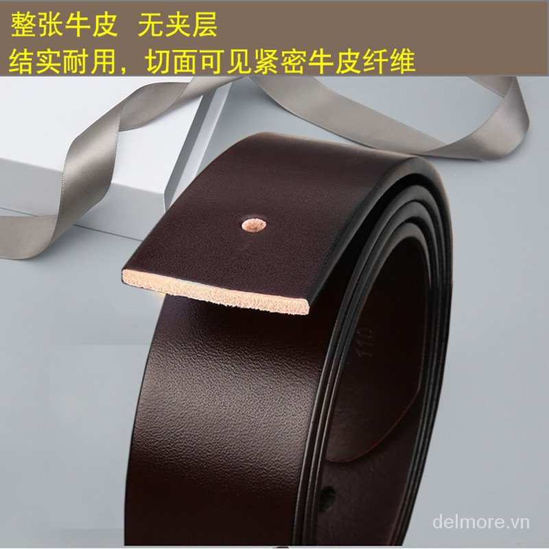 Thắt Lưng Da Bò Thật Lớp Đầu Tiên Không Đầu Không Đầu Không Đầu Kèm Thắt Lưng Toàn Thân Không Có Lớp Mùa Đông