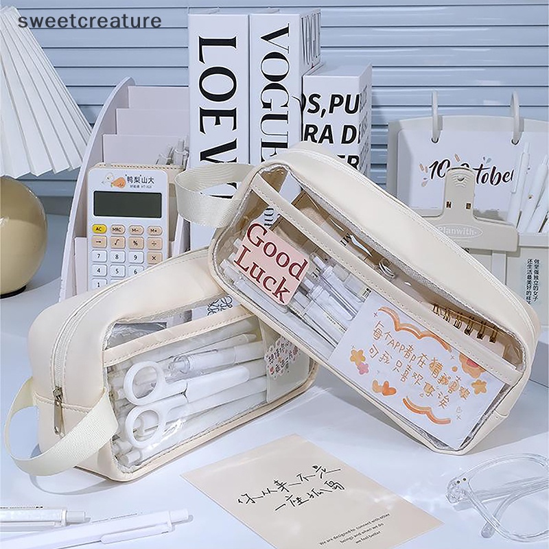 Túi Đựng Bút Trong Suốt Sức Chứa Lớn Chống Thấm Nước